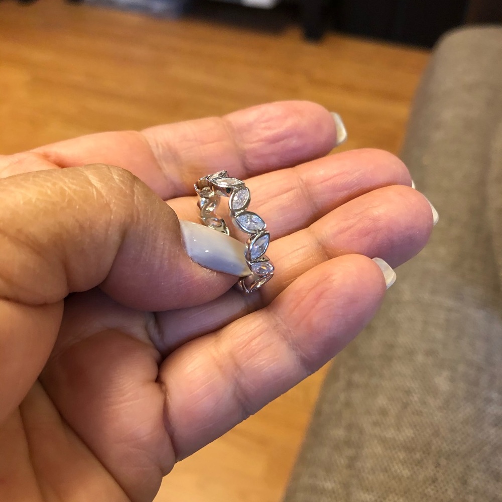 925 Silver & Diamond ring - Picture 3 of 6